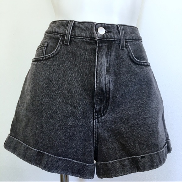 American Apparel Pants - AMERICAN APPAREL HIGH WAISTED | ACID WASH SHORTS